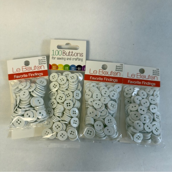 WHITE Button Assortment NWT - Picture 5 of 6